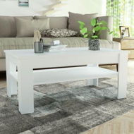 Detailed information about the product Coffee Table Chipboard 110x65x48 Cm White