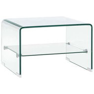 Detailed information about the product Coffee Table Clear 50x45x33 Cm Tempered Glass