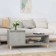 Detailed information about the product Coffee Table Concrete Grey 100x50x45 Cm Engineered Wood