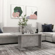 Detailed information about the product Coffee Table Concrete Grey 103.5x60x40 Cm Engineered Wood.