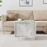 Detailed information about the product Coffee Table Concrete Grey 51x50x44 cm Engineered Wood