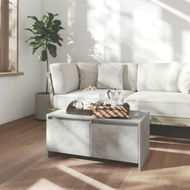 Detailed information about the product Coffee Table Concrete Grey 90x50x41.5 Cm Engineered Wood.