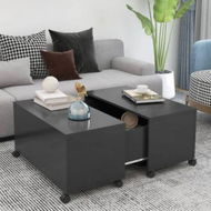 Detailed information about the product Coffee Table Grey 75x75x38 Cm Engineered Wood