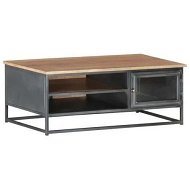 Detailed information about the product Coffee Table Grey 90x50x35 cm Solid Acacia Wood