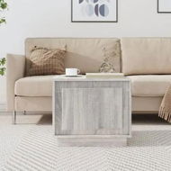 Detailed information about the product Coffee Table Grey Sonoma 51x50x44 cm Engineered Wood