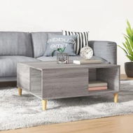 Detailed information about the product Coffee Table Grey Sonoma 80x80x36.5 cm Engineered Wood