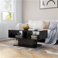 Detailed information about the product Coffee Table High Gloss Black 103.5x50x44.5 cm Engineered Wood