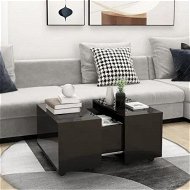 Detailed information about the product Coffee Table High Gloss Black 60x60x38 cm Engineered Wood