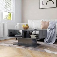 Detailed information about the product Coffee Table High Gloss Grey 103.5x50x44.5 cm Engineered Wood