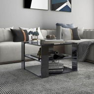 Detailed information about the product Coffee Table High Gloss Grey 60x60x40 Cm Engineered Wood