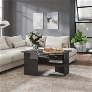 Detailed information about the product Coffee Table High Gloss Grey 90x60x46.5 cm Engineered Wood