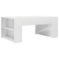 Detailed information about the product Coffee Table High Gloss White 100x60x42 Cm Engineered Wood