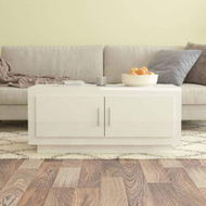 Detailed information about the product Coffee Table High Gloss White 102x50x45 Cm Engineered Wood