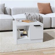 Detailed information about the product Coffee Table High Gloss White 50x50x36 Cm Engineered Wood