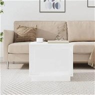 Detailed information about the product Coffee Table High Gloss White 51x50x44 cm Engineered Wood