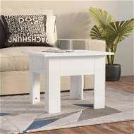 Detailed information about the product Coffee Table High Gloss White 55x55x42 cm Engineered Wood