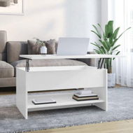 Detailed information about the product Coffee Table High Gloss White 80x50x40 Cm Engineered Wood