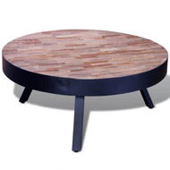 Detailed information about the product Coffee Table Round Reclaimed Teak Wood