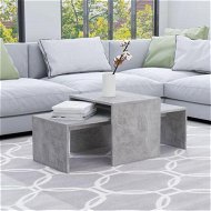 Detailed information about the product Coffee Table Set Concrete Grey 100x48x40 cm Chipboard