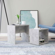 Detailed information about the product Coffee Table Set Concrete Grey 48x30x45 Cm Chipboard