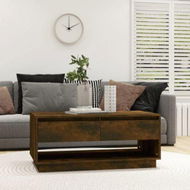 Detailed information about the product Coffee Table Smoked Oak 102.5x55x44 Cm Engineered Wood.