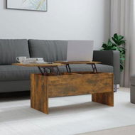 Detailed information about the product Coffee Table Smoked Oak 102x50.5x46.5 Cm Engineered Wood.