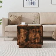 Detailed information about the product Coffee Table Smoked Oak 51x50x44 cm Engineered Wood