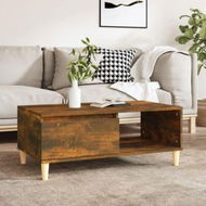 Detailed information about the product Coffee Table Smoked Oak 90x50x36.5 Cm Engineered Wood.