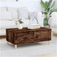 Detailed information about the product Coffee Table Smoked Oak 90x50x36.5 Cm Engineered Wood.