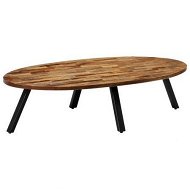 Detailed information about the product Coffee Table Solid Reclaimed Teak Oval 120x60x30 Cm