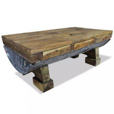 Coffee Table Solid Reclaimed Wood 90x50x35 Cm