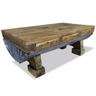 Detailed information about the product Coffee Table Solid Reclaimed Wood 90x50x35 Cm