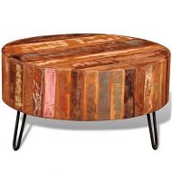 Detailed information about the product Coffee Table Solid Reclaimed Wood Round