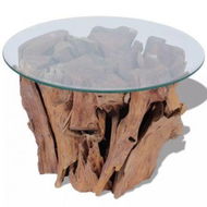 Detailed information about the product Coffee Table Solid Teak 60 Cm