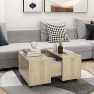 Detailed information about the product Coffee Table Sonoma Oak 60x60x38 cm Engineered Wood