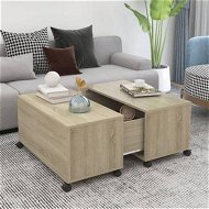 Detailed information about the product Coffee Table Sonoma Oak 75x75x38 Cm Engineered Wood