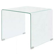 Detailed information about the product Coffee Table Tempered Glass 49.5x50x45 Cm Clear.