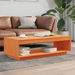 Coffee Table Wax Brown 110x50x33.5 cm Solid Wood Pine. Available at Crazy Sales for $109.95