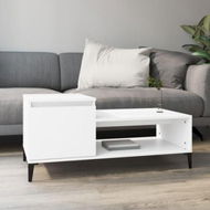 Detailed information about the product Coffee Table White 100x50x45 Cm Engineered Wood