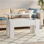 Detailed information about the product Coffee Table White 101x49x52 cm Engineered Wood