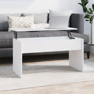 Detailed information about the product Coffee Table White 102x50.5x52.5 Cm Engineered Wood.