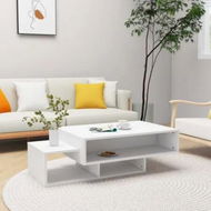 Detailed information about the product Coffee Table White 105x55x32 cm Engineered Wood