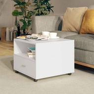 Detailed information about the product Coffee Table White 55x55x40 Cm Engineered Wood