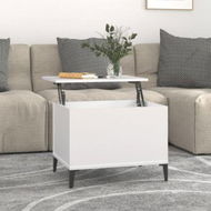 Detailed information about the product Coffee Table White 60x44.5x45 Cm Engineered Wood.