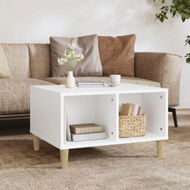 Detailed information about the product Coffee Table White 60x50x36.5 Cm Engineered Wood.