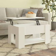 Detailed information about the product Coffee Table White 79x49x41 Cm Engineered Wood