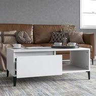 Detailed information about the product Coffee Table White 90x50x36.5 Cm Engineered Wood.