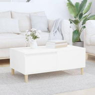 Detailed information about the product Coffee Table White 90x50x36.5 Cm Engineered Wood.