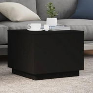 Detailed information about the product Coffee Table with LED Lights Black 50x50x40 cm