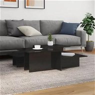 Detailed information about the product Coffee Tables 2 pcs High Gloss Black Engineered Wood